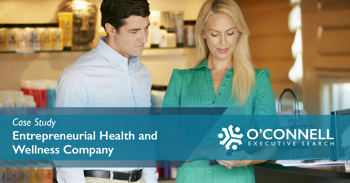 2023-OCG-case-study-graphic-entrepreneurial-health-wellness Entrepreneurial health and wellness company case study showing colleagues discussing products